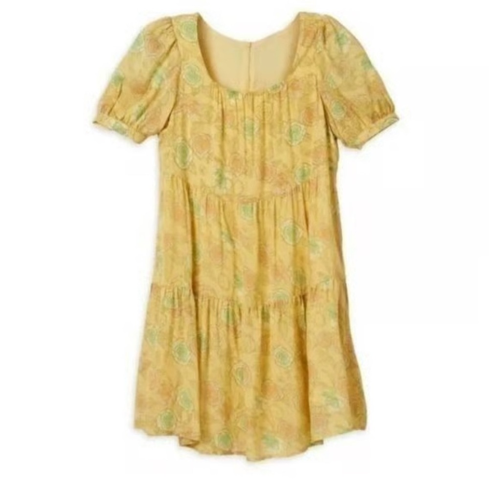 Disney Parks Cinderella Floral Roses Mini Dress